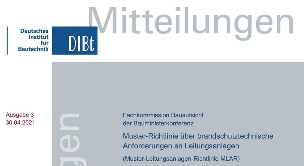 Neue Muster-Leitungsanlagen-Richtlinie Bringt Änderungen Für Brandmelde ...