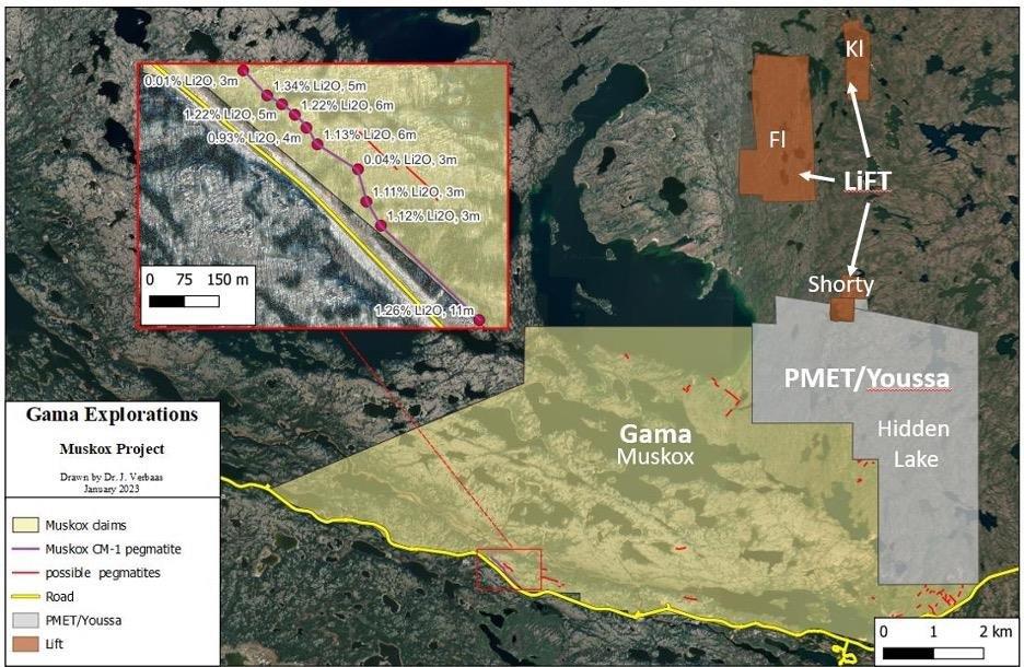 Gama to Commence Phase 1 Exploration on its Muskox Pegmatite Lithium ...